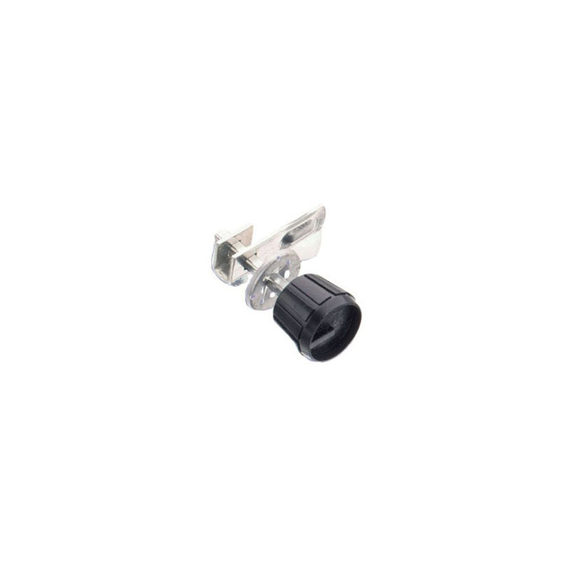SOUTHCO Cam Latch, 12.5mm (.50 in) Max. Grip, Knob , Plastic, Black [61-10-102-11]