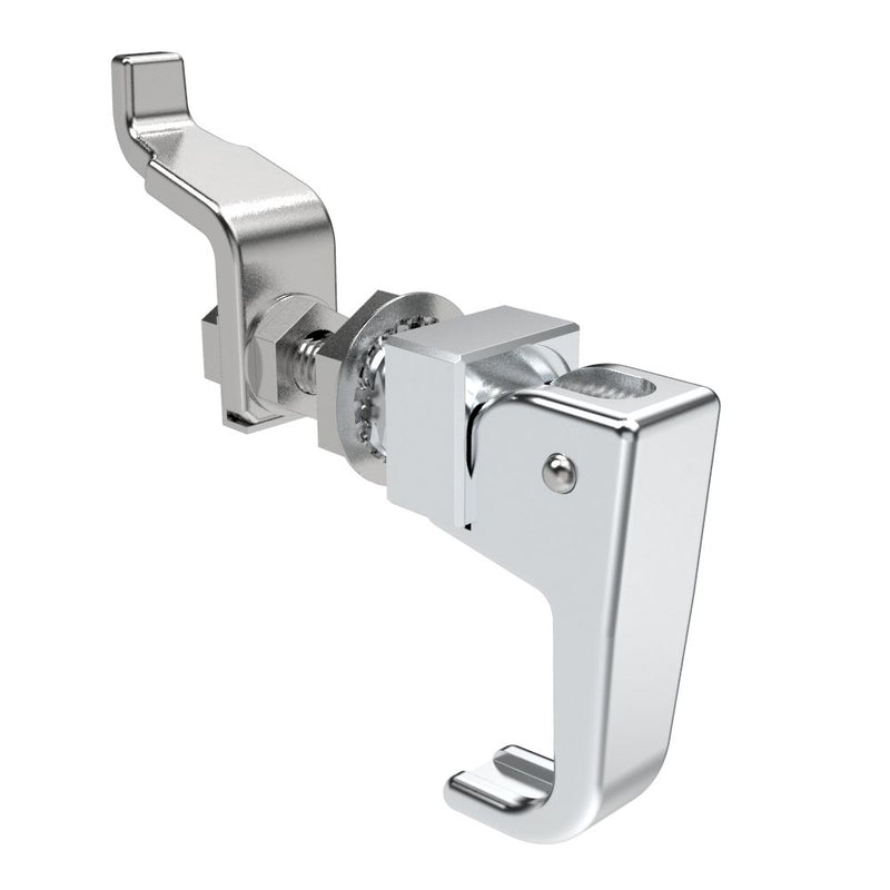 SOUTHCO Compression Latch, Lift & Turn, Small Size, Handle Style, No Restriction, Non-Locking, Zinc Alloy, Chrome Plated, Polished [62-10-11]