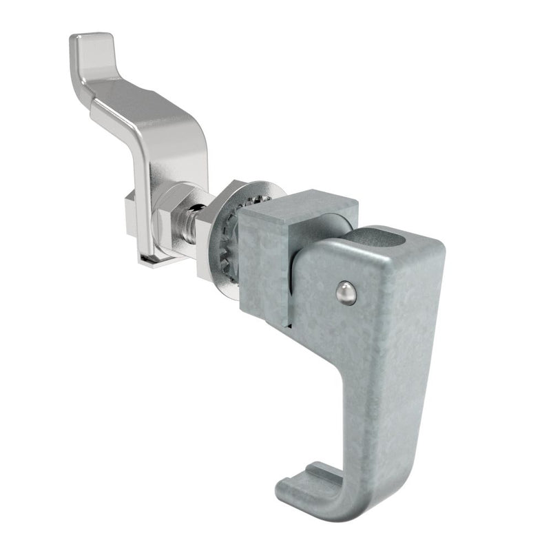 SOUTHCO Compression Latch, Lift & Turn, Small Size, Handle Style, No Restriction, Non-Locking, Zinc Alloy, Chemical Protective Film, Natural [62-10-13]