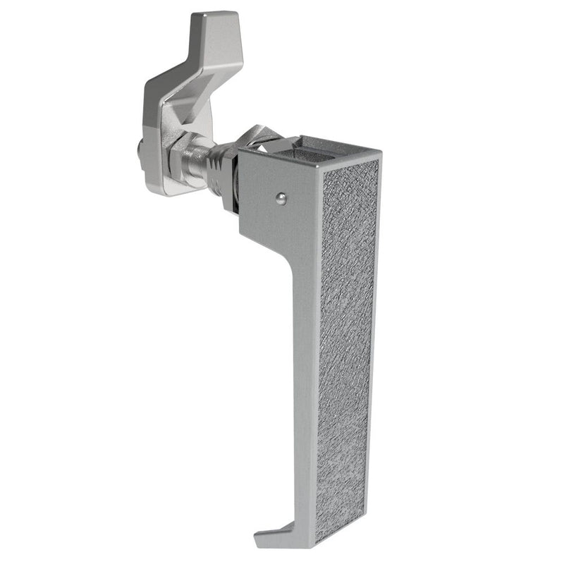 SOUTHCO Compression Latch, Lift & Turn, Heavy Duty, Handle Style, No Restriction, Non-Locking, Zinc Alloy, Chrome Plated, Brushed [62-10-503-10]