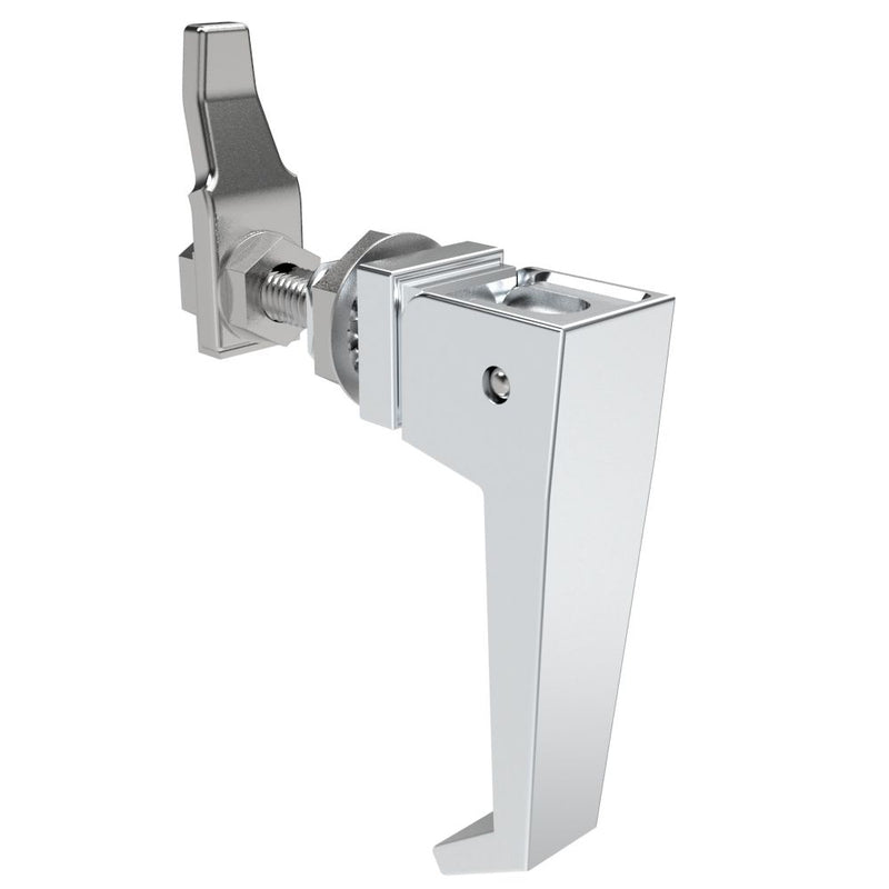 SOUTHCO Compression Latch, Lift & Turn, Medium Size, Handle Style, No Restriction, Non-Locking, Zinc Alloy, Chrome Plated, Polished [62-30-31]