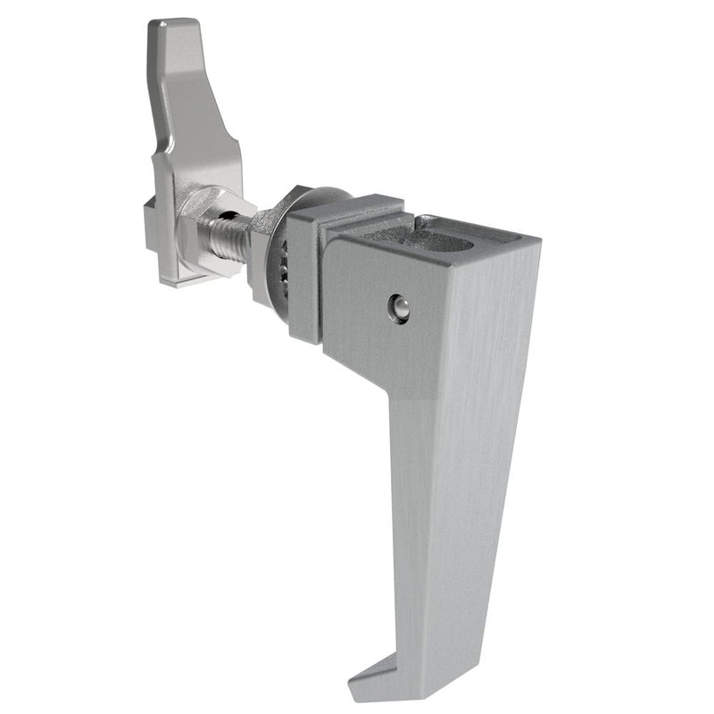 SOUTHCO Compression Latch, Lift & Turn, Medium Size, Handle Style, No Restriction, Non-Locking, Zinc Alloy, Chrome Plated, Brushed [62-30-12]