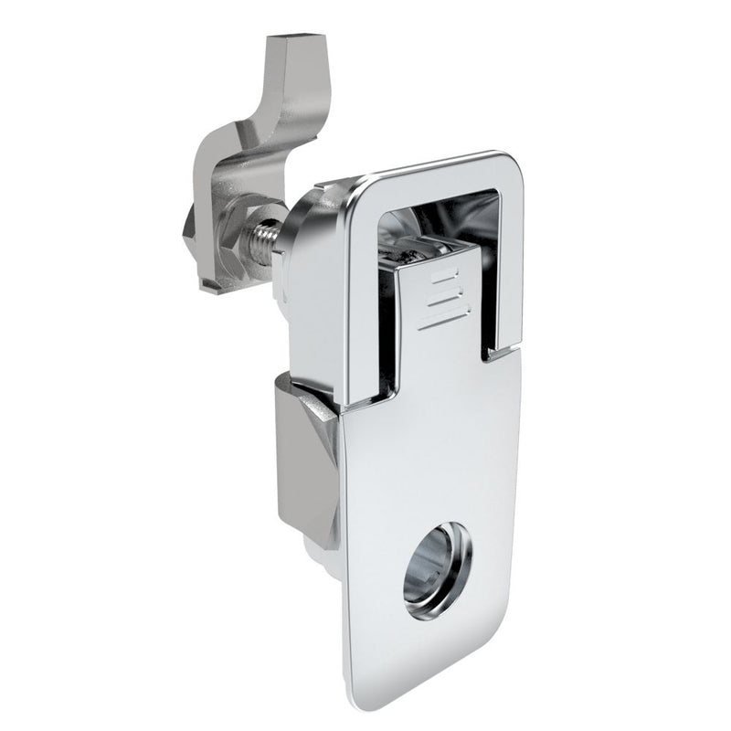 SOUTHCO Compression Latch, Lift & Turn, Medium Size, Flush Style, Key Choice, Locking without lock core, Zinc Alloy, Chrome Plated, Polished [62-421-211-2]