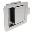 SOUTHCO Push-to-Close Latch, Small Size, 2.8 - 3.6mm (.11 - .14 in) Grip, Stainless Steel, Brushed Finish [64-11-30]