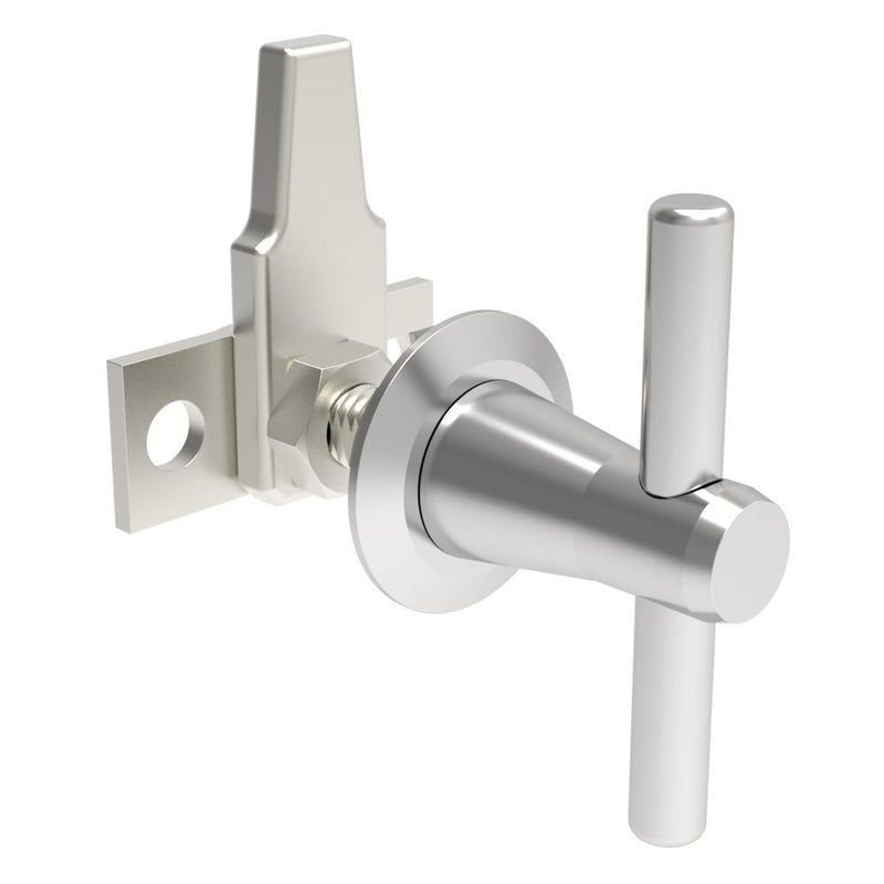 SOUTHCO Cam Latch, Small Size, Three Point, Straight Cam, Zinc Alloy, Zinc Plated, Bright Chromate [68-50-302-10]
