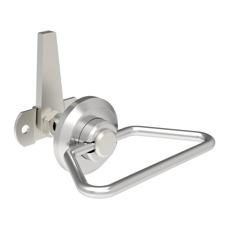 SOUTHCO Cam Latch, Large Size, Bail Handle, Three Point, Straight Cam, Zinc Alloy, Zinc Plated, Bright Chromate [68-80-302-10]