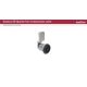 SOUTHCO Quarter Turn Compression Latch, Standard Size , 8mm (.32) Triangle, Zinc Alloy, Powder Coat, Silver [E9-A003F-02]