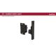 SOUTHCO Push-to-Close Latch, Rivet / Screw (thru hole) Mounting, 44N (10 lbf), Plastic, Black [C3-810]