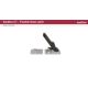 SOUTHCO Flexible Over-center Draw Latch, Large Size, Stainless Steel Concealed Keeper, Black Latch Body [C7-20]