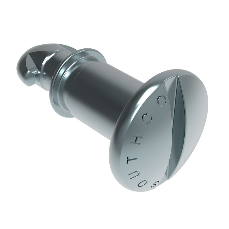 SOUTHCO DZUS® Lion Quarter-Turn Stud, Medium Size, Slotted Recess, Steel Zinc Plate, Bright chromate [82-11-300-16]