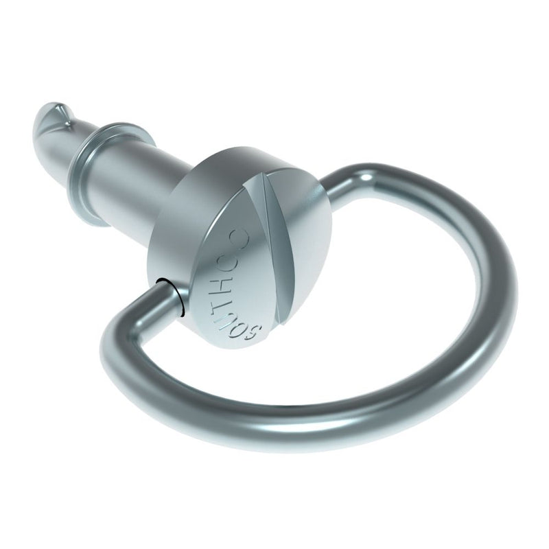 SOUTHCO DZUS® Lion Quarter-Turn Stud, Medium Size, Bail Handle, Steel Zinc Plate, Bright chromate [82-15-220-16]