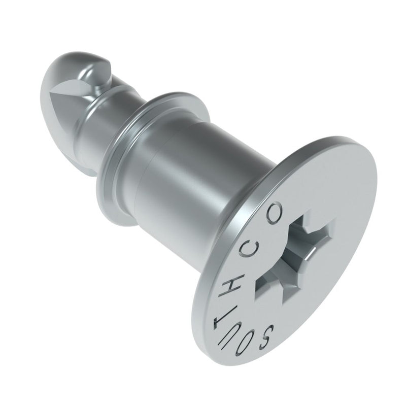 SOUTHCO DZUS® Lion Quarter-Turn Stud, Medium Size, Phillips, Flush, Steel Zinc Plate, Bright chromate [82-28-260-16]