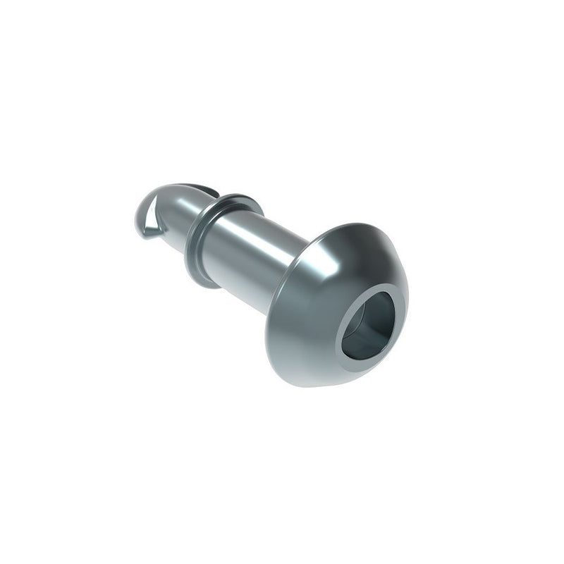 SOUTHCO DZUS® Lion Quarter-Turn Stud, Medium Size, Tamper-Resistant Head, Steel Zinc Plate, Bright chromate [82-T-280-16]