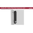 SOUTHCO Multipoint Compression Latch, Steel Mounting Hardware, Locking, Bellcore 216 Key with Padlock Hasp, Counter-clockwise Swing, Zinc Alloy, Black [CR-19-55-25]