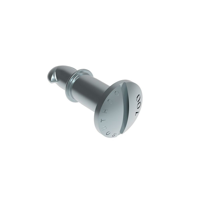 SOUTHCO DZUS® Lion Quarter-Turn Stud, Large Size, Slotted Recess, Steel Zinc Plate, Bright chromate [85-11-260-16]