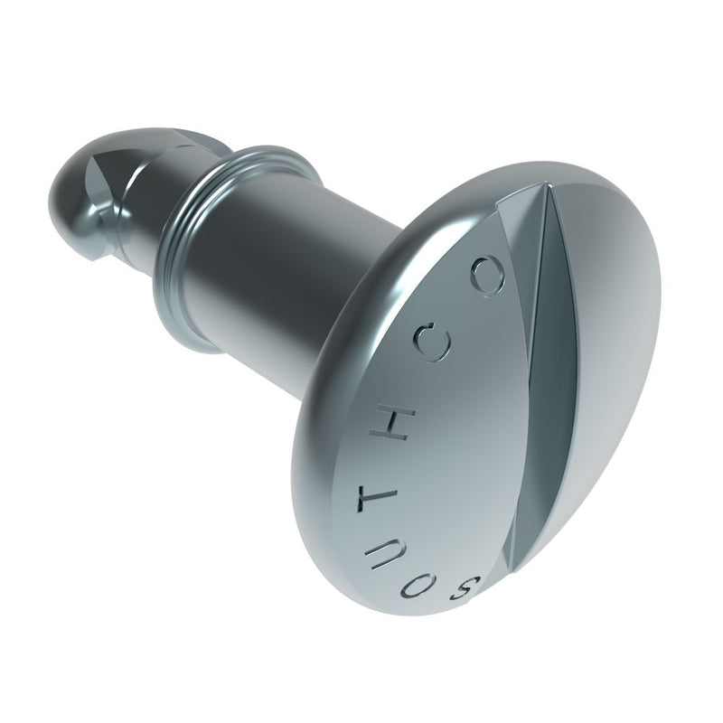 SOUTHCO DZUS® Lion Quarter-Turn Stud, Large Size, Slotted Recess, Steel Zinc Plate, Bright chromate [85-11-300-16]