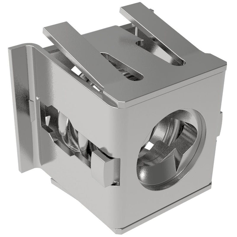 SOUTHCO DZUS® Lion Quarter-Turn Receptacle, Large Size, Steel Zinc Plate, Bright chromate [85-35-309-56]