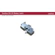 SOUTHCO Rotary Push-to-Close Latch, Medium Size, Single Stage with Switch, Bottom Trigger, Integrated Cable Mounting Bracket (for cable without spring), Integrated Bumper, Top Mount, Steel, Zinc Plate, Bright Chromate [R4-25-230-5107-10]