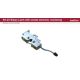 SOUTHCO Rotary Push-to-Close Latch, Medium Size, Single Stage with Switch, Bottom Trigger, Integrated Cable Mounting Bracket (for cable without spring), 6.7 mm Thru, Steel, Zinc Nickel [R4-25-200-5103-15]
