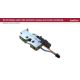 SOUTHCO Rotary Push-to-Close Latch, Medium Size, Single Stage with Switch and 12V Actuator, Bottom Trigger, Integrated Cable Mounting Bracket (for cable with spring), 1/4-20 Thread, Steel, Zinc Nickel [R4-25-210-51B2-15]