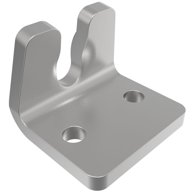 SOUTHCO Under-center Draw Latch Keeper, Steel, Zinc Plate, Bright chromate [91-634-07]