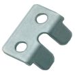 SOUTHCO Under-center Draw Latch Keeper, Steel, Zinc Plate, Bright chromate [91-674-07]