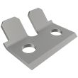 SOUTHCO Under-center Draw Latch Keeper, Stainless Steel, Natural [91-674-52]