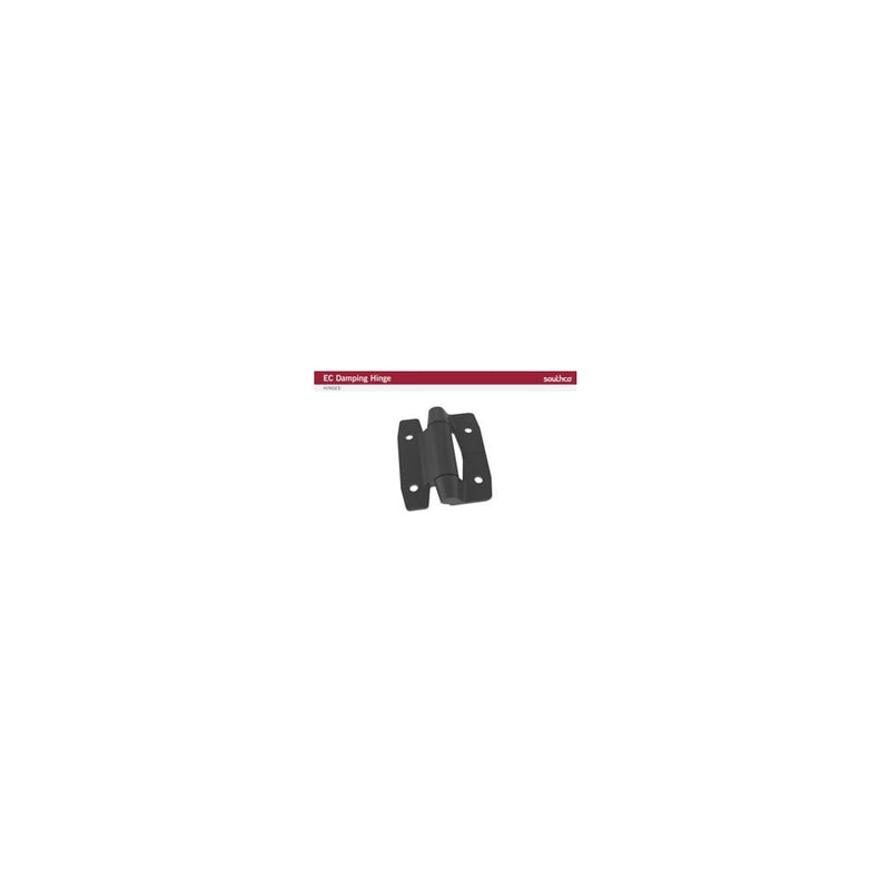 SOUTHCO Damping Hinge, Asymmetric, Reverse Torque 1.0 N-m (8.8 in-lbf), Heavy Duty Size, Aluminum Alloy, Powder Coat, Black [EC-10-610F3-50]