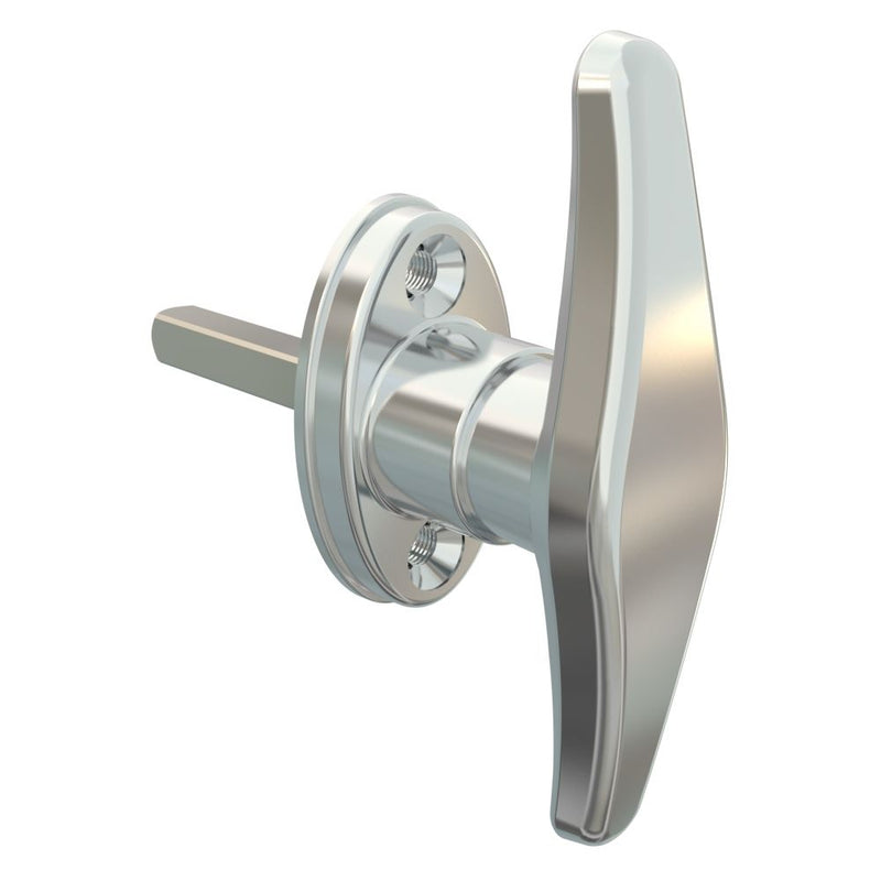 SOUTHCO Cam Latch T-Handle, Hand Operated, Zinc Alloy, Chrome Plated, Polished [92-50-104-10]