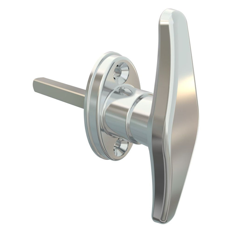 SOUTHCO Cam Latch T-Handle, Hand Operated, Zinc Alloy, Chrome Plated, Polished [92-50-105-10]