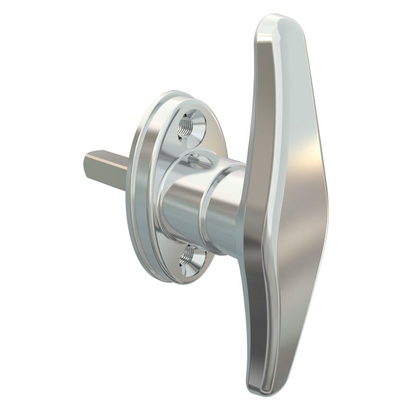 SOUTHCO Cam Latch T-Handle, Hand Operated, Zinc Alloy, Chrome Plated, Polished [92-50-203-10]