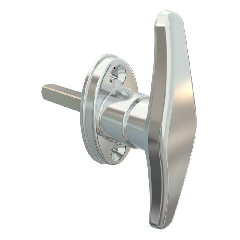 SOUTHCO Cam Latch T-Handle, Hand Operated, Zinc Alloy, Chrome Plated, Polished [92-50-204-10]