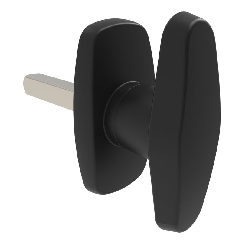 SOUTHCO Cam Latch Compact 'T' Handle, Hand Operated, Zinc Alloy, Powder Coat, Black [92-61-104-50]