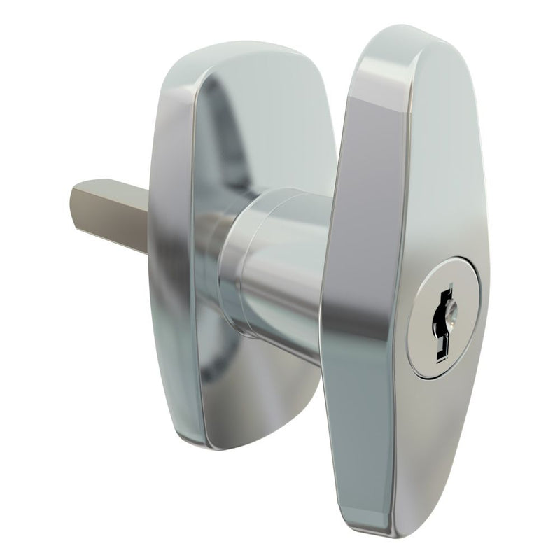 SOUTHCO Cam Latch Compact 'T' Handle, Hand Operated, Zinc Alloy, Chrome Plated, Polished [92-61-113-10]