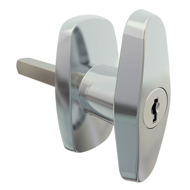 SOUTHCO Cam Latch Compact 'T' Handle, Hand Operated, Zinc Alloy, Chrome Plated, Polished [92-61-114-10]