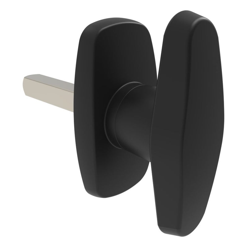 SOUTHCO Cam Latch Compact 'T' Handle, Hand Operated, Zinc Alloy, Powder Coat, Black [92-61-204-50]