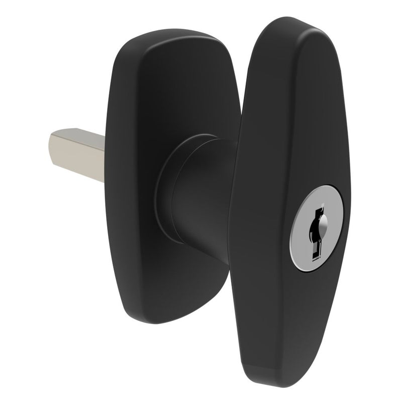 SOUTHCO Cam Latch Compact 'T' Handle, Hand Operated, Zinc Alloy, Black [92-61-213-50]