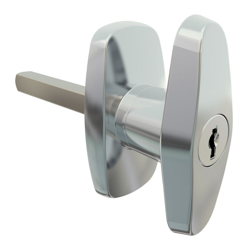 SOUTHCO Cam Latch Compact 'T' Handle, Hand Operated, Zinc Alloy, Chrome Plated, Polished [92-61-215-10]