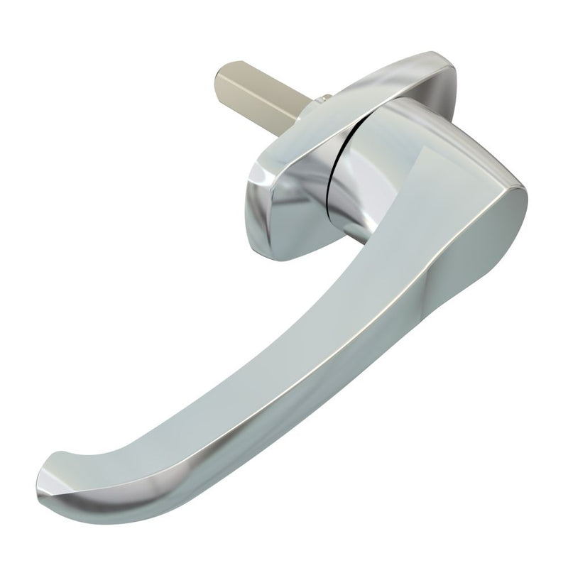 SOUTHCO Cam Latch L-Handle, Hand Operated, Zinc Alloy, Chrome Plated, Polished [92-70-103-10]