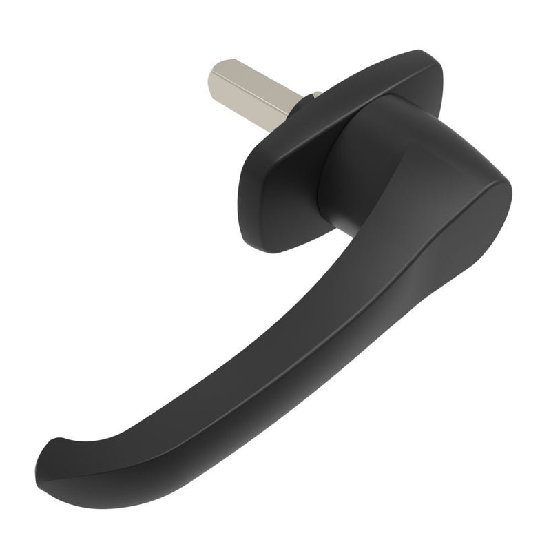 SOUTHCO Cam Latch L-Handle, Hand Operated, Zinc Alloy, Powder Coat, Black [92-70-103-50]