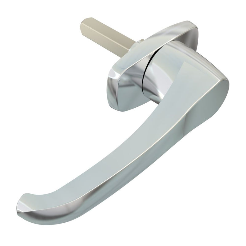 SOUTHCO Cam Latch L-Handle, Hand Operated, Zinc Alloy, Chrome Plated, Polished [92-70-104-10]