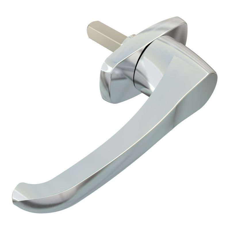SOUTHCO Cam Latch L-Handle, Hand Operated, Zinc Alloy, Chrome Plated, Polished [92-70-203-10]