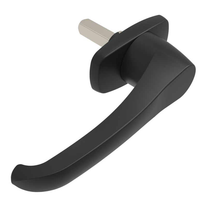 SOUTHCO Cam Latch L-Handle, Hand Operated, Zinc Alloy, Powder Coat, Black [92-70-203-50]
