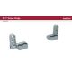 SOUTHCO Constant Torque Hinge, Asymmetric, Forward Torque 0.45 N-m (4 in-lbf), Reverse Torque 0.36 N-m (3.2 in-lbf), Rivet / Screw (thru hole), Zinc Alloy, Natural [ST-7A3-40FT-33]