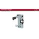 SOUTHCO Push-to-close Rotary Latch, Heavy Duty Size, Two Stage, Pre-loaded Hand Lever, Dual Trigger, Hand / Bottom Push, M6 Thread, Steel, Zinc Plate, Bright Chromate [R4-50-32-4B81-10]