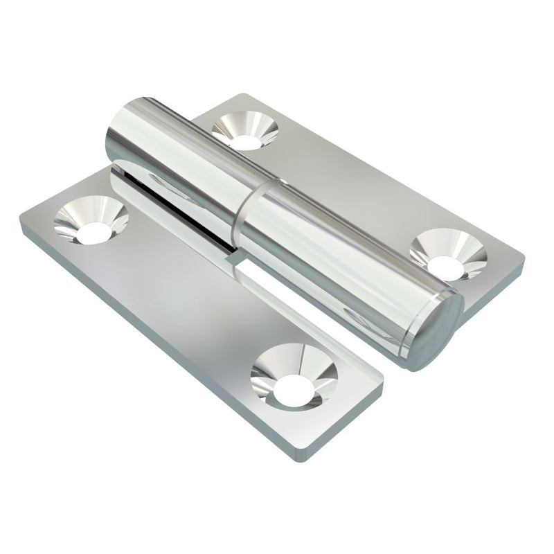 SOUTHCO Lift-Off Hinge In-line Knuckle Style, Concealed Mount, Steel, Chrome Plated [96-DHIMF-5040-H-CH]