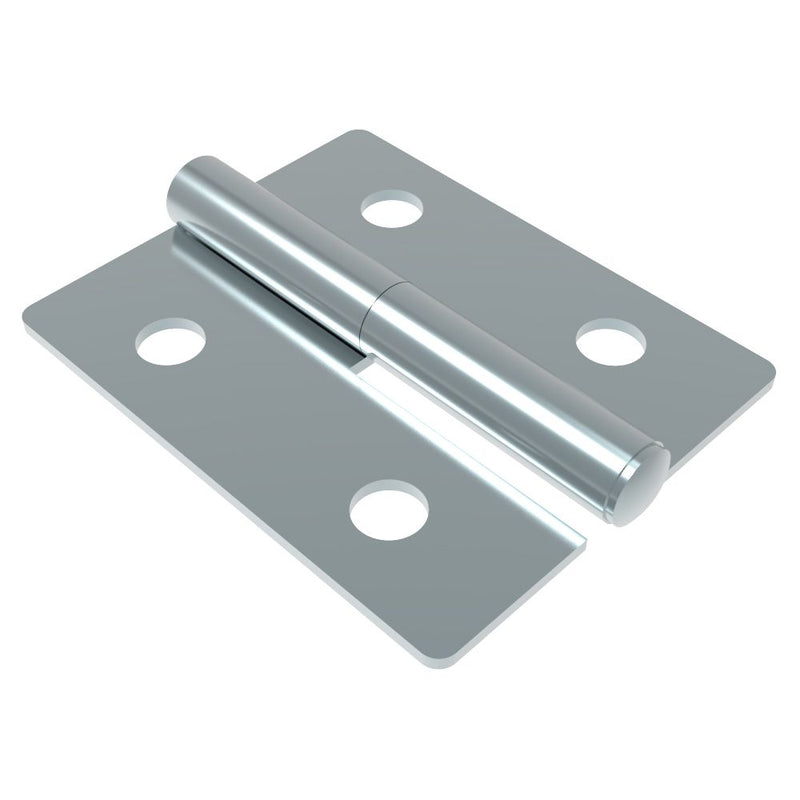SOUTHCO Lift-Off Hinge In-line Knuckle Style, Concealed Mount, Steel, Blue Zinc, Blue [96-DHIMF-6048]