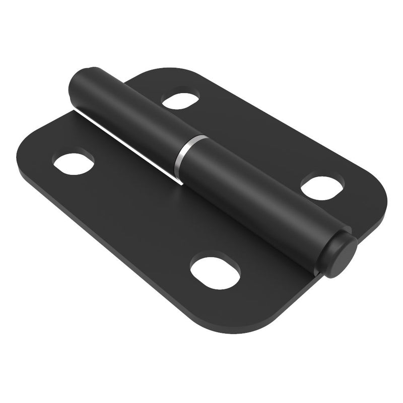 SOUTHCO Lift-Off Hinge In-line Knuckle Style, Concealed Mount, Steel, Powder Coat, Black [96-DHLOM-10073-LPC]