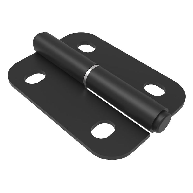 SOUTHCO Lift-Off Hinge In-line Knuckle Style, Concealed Mount, Steel, Powder Coat, Black [96-DHLOM-10073-RPC]