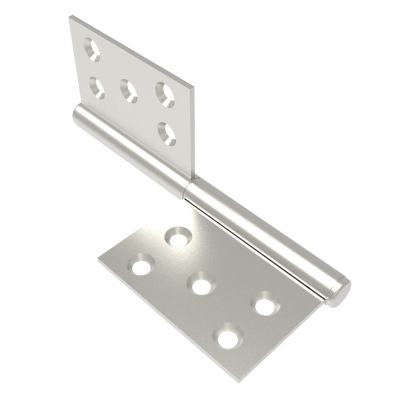 SOUTHCO Lift-Off Hinge In-line Knuckle Style, Concealed Mount, Stainless Steel, Electro Polish, Polished [96-DHLOM-120-SS-L]